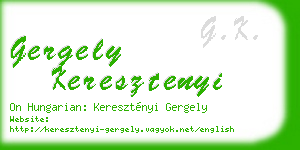 gergely keresztenyi business card