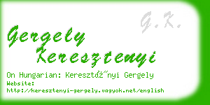 gergely keresztenyi business card